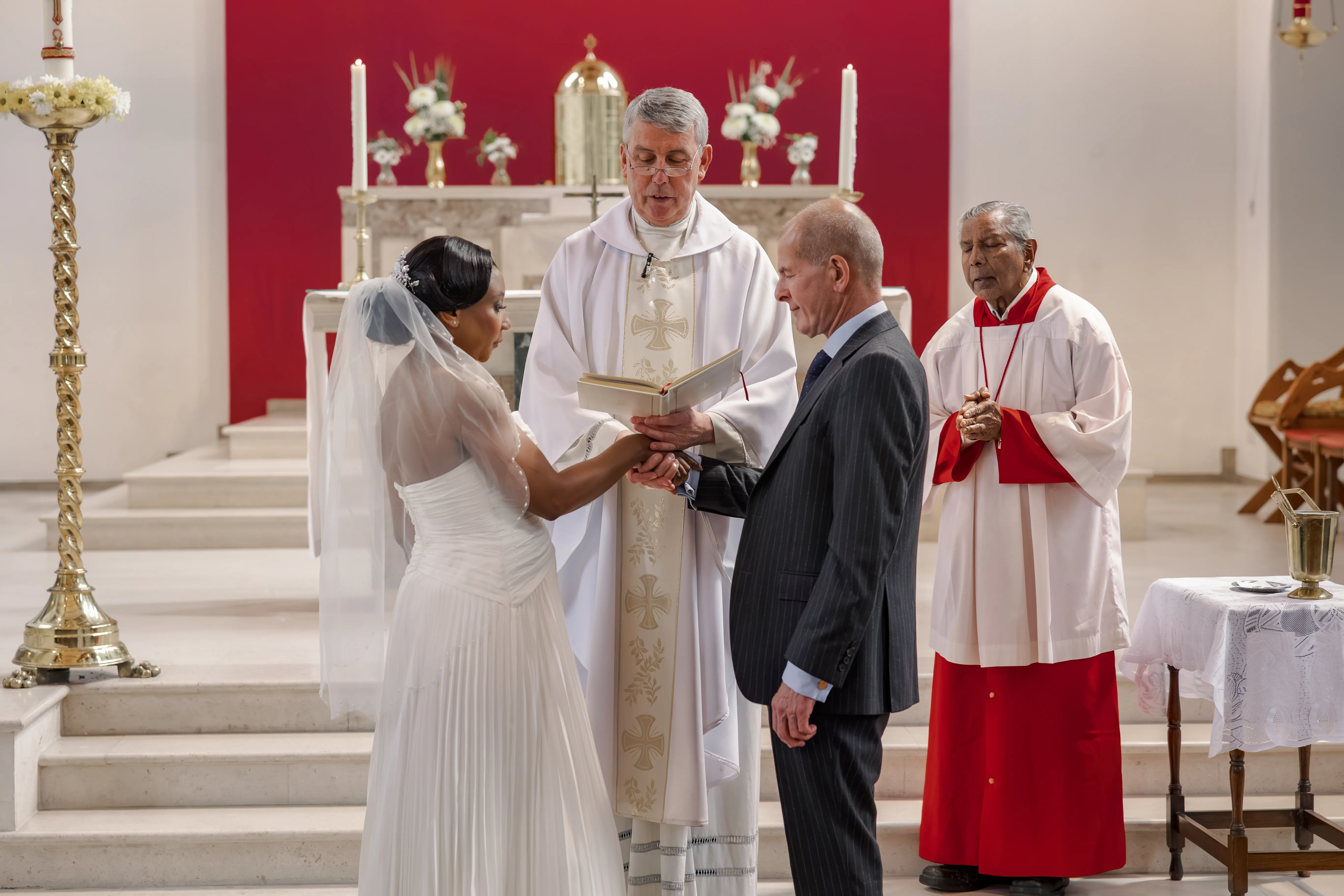 Before the ceremony &mdash; Belinda and John