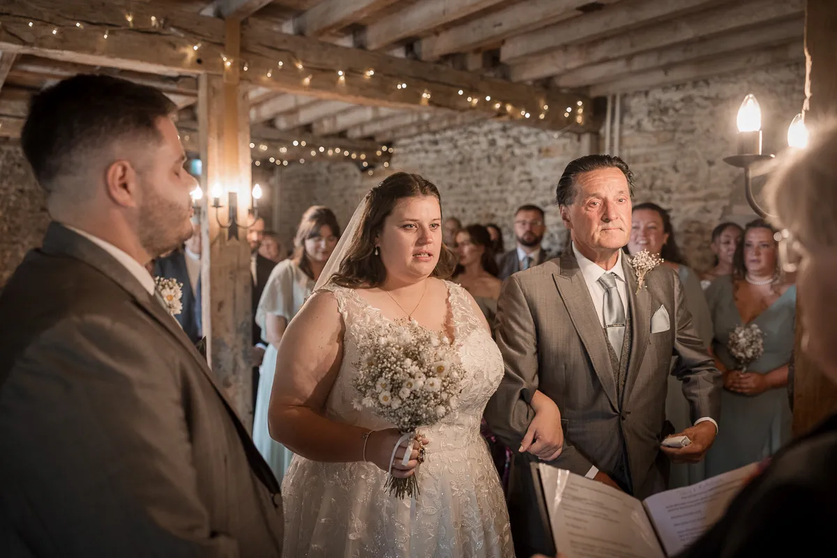During the service &mdash; Katherine and Toby