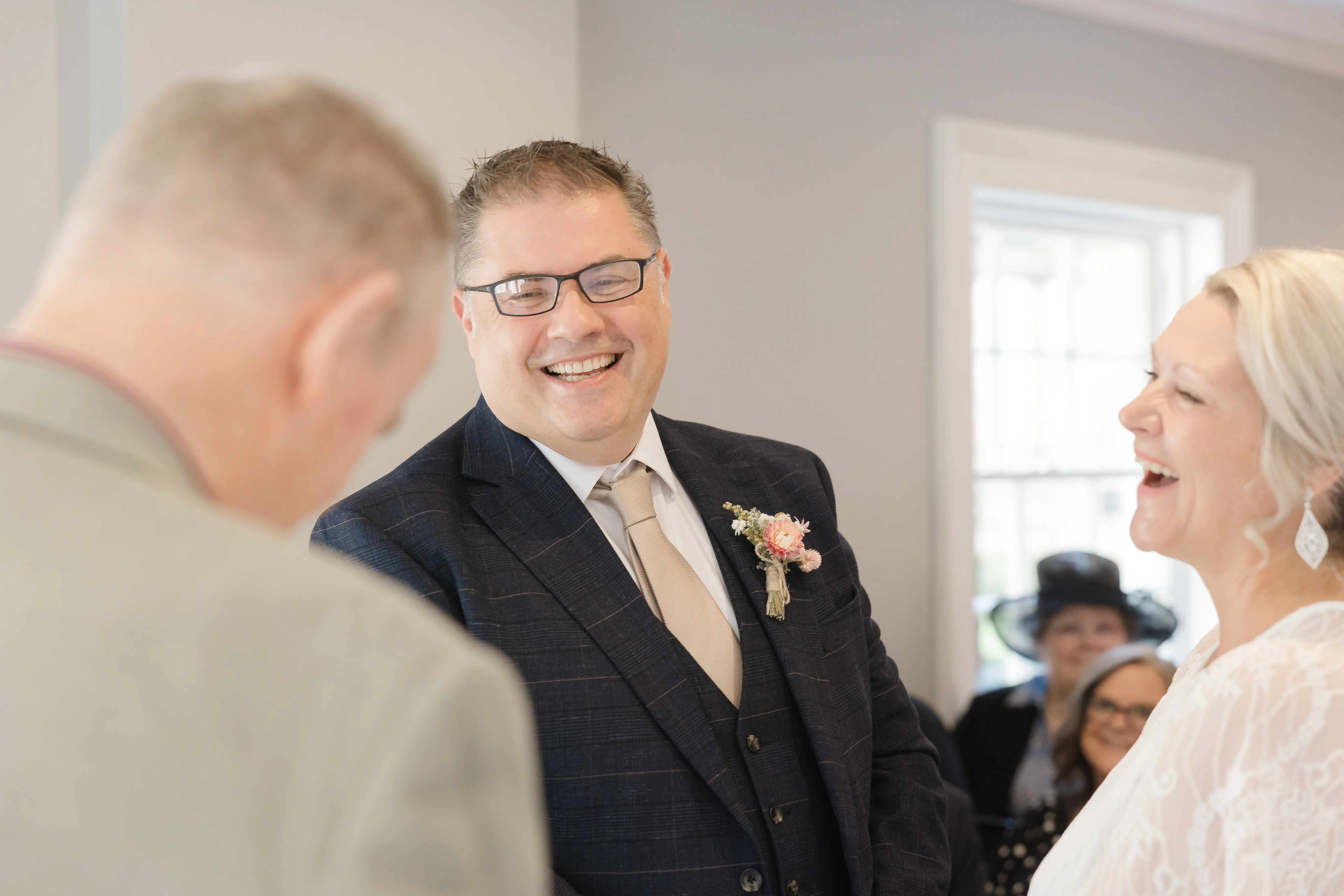 The ceremony in the Writing Room &mdash; Mel and Simon