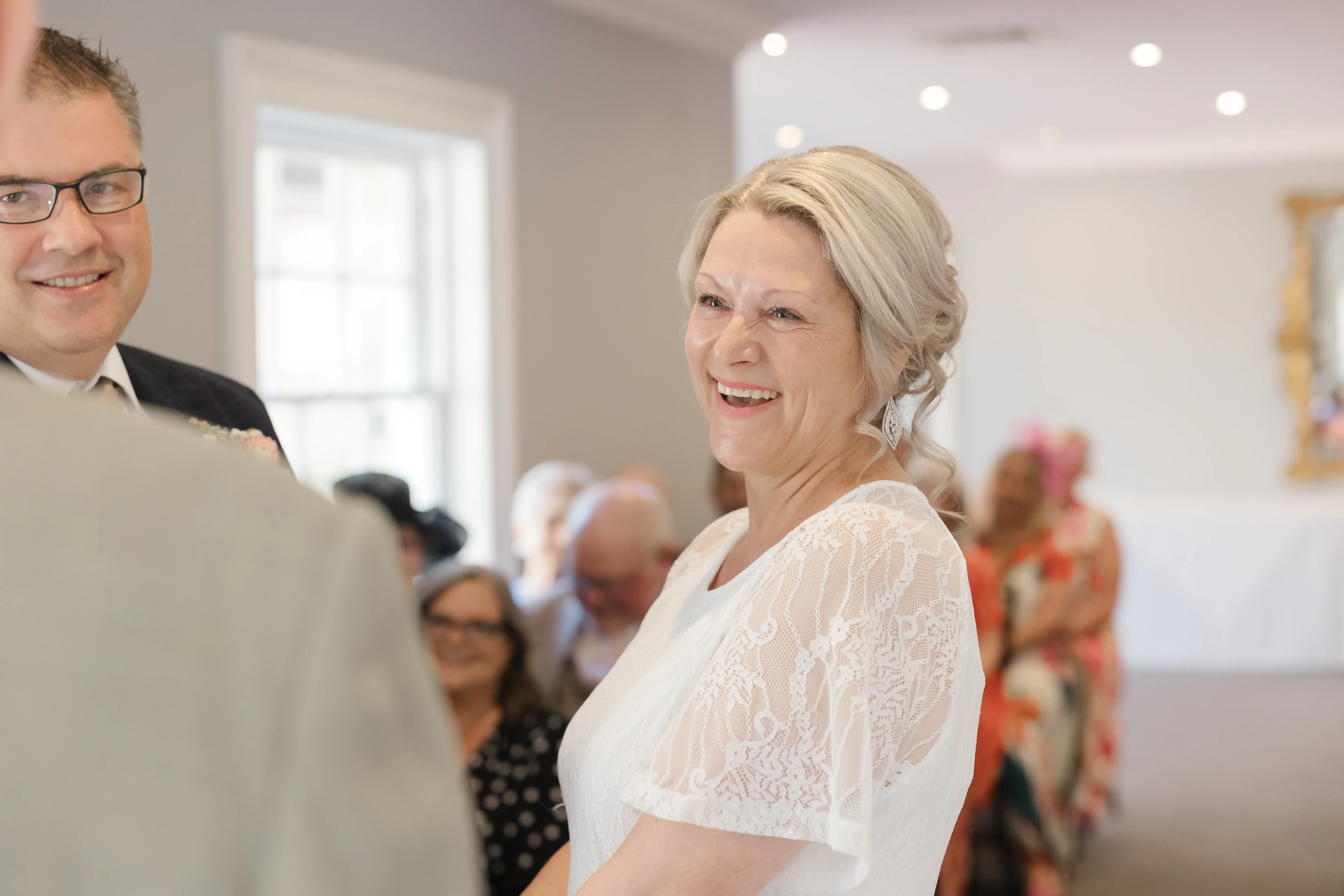 During the service &mdash; Mel and Simon