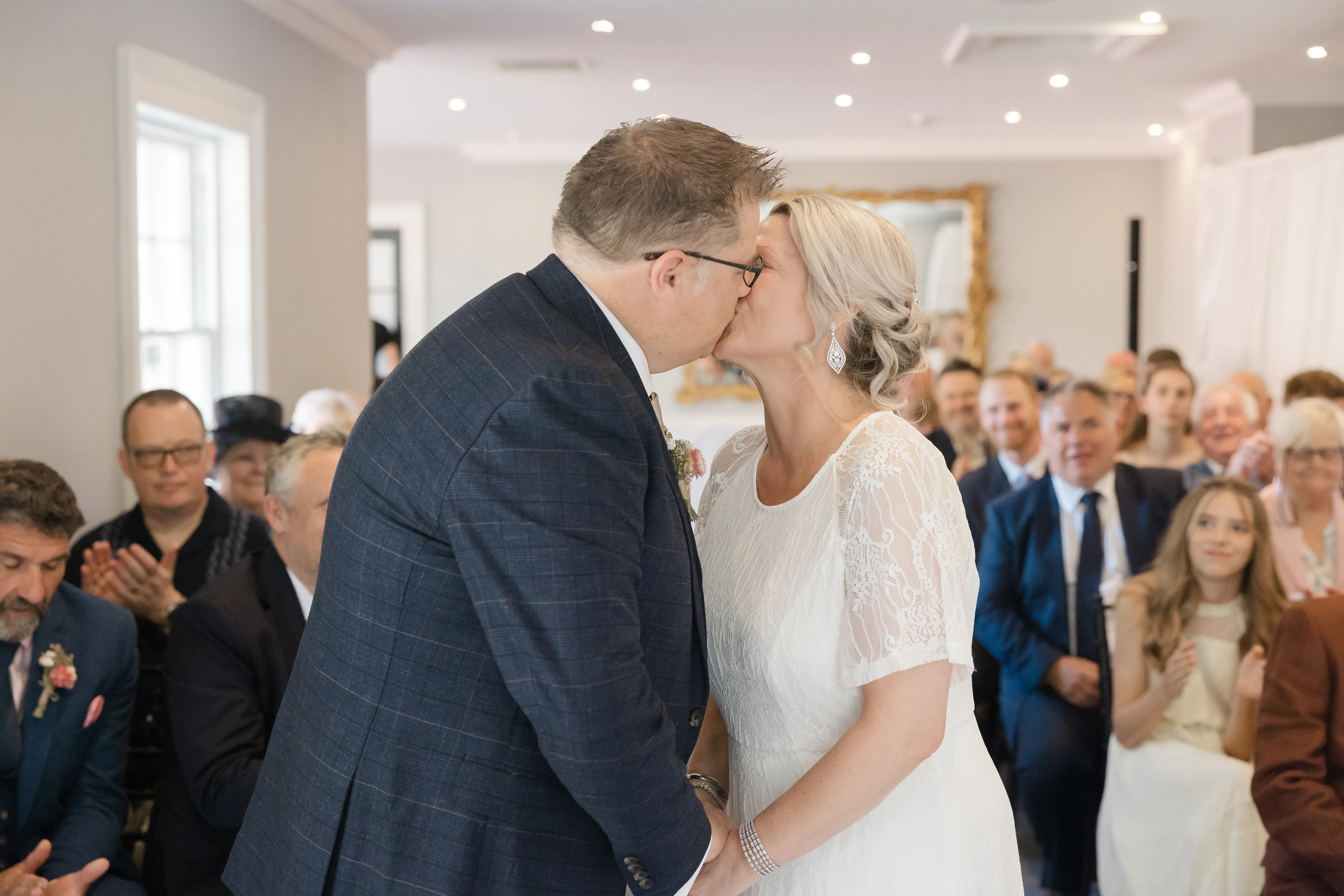 Guests at Poets House &mdash; Mel and Simon