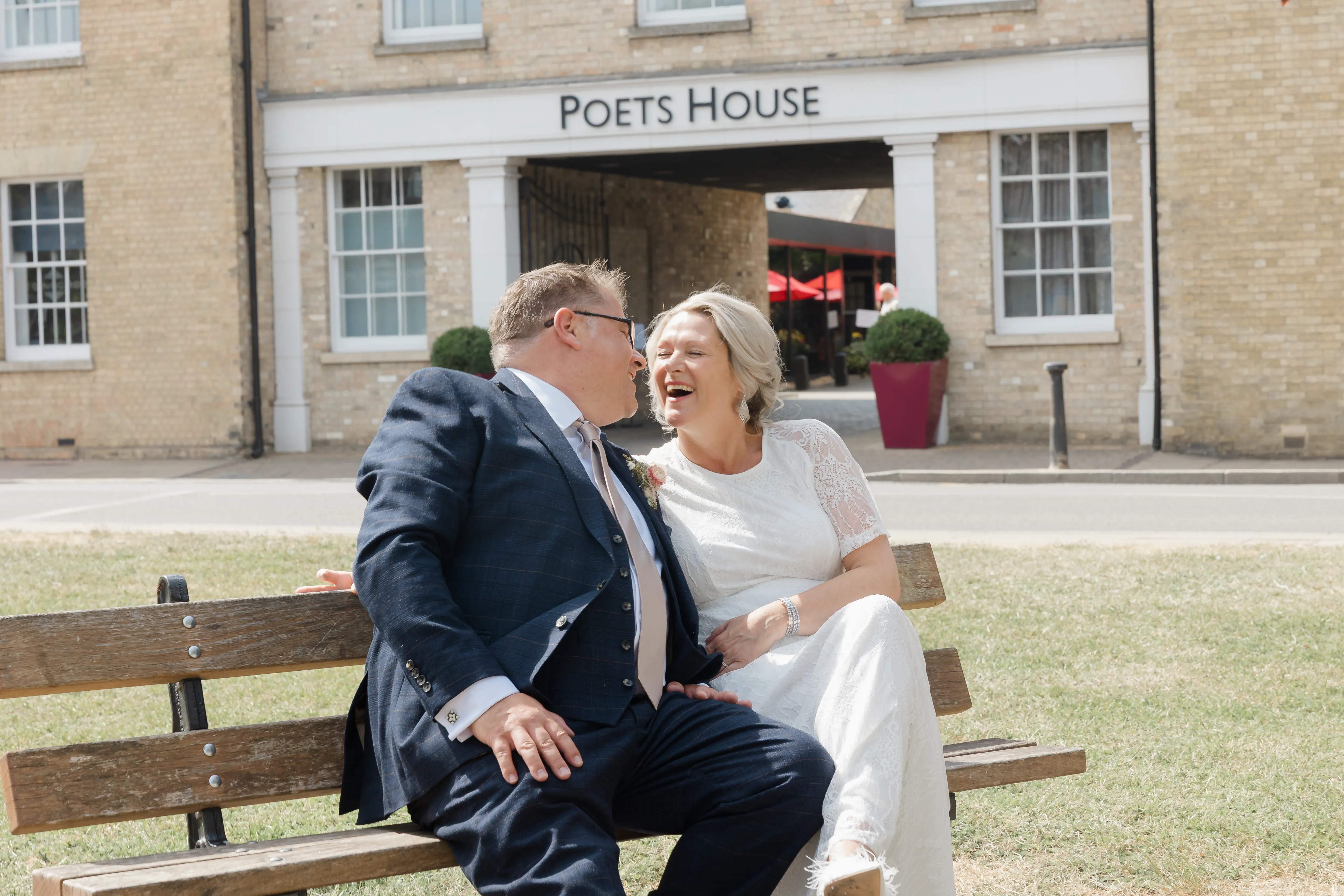 Mel and Simon on their wedding day