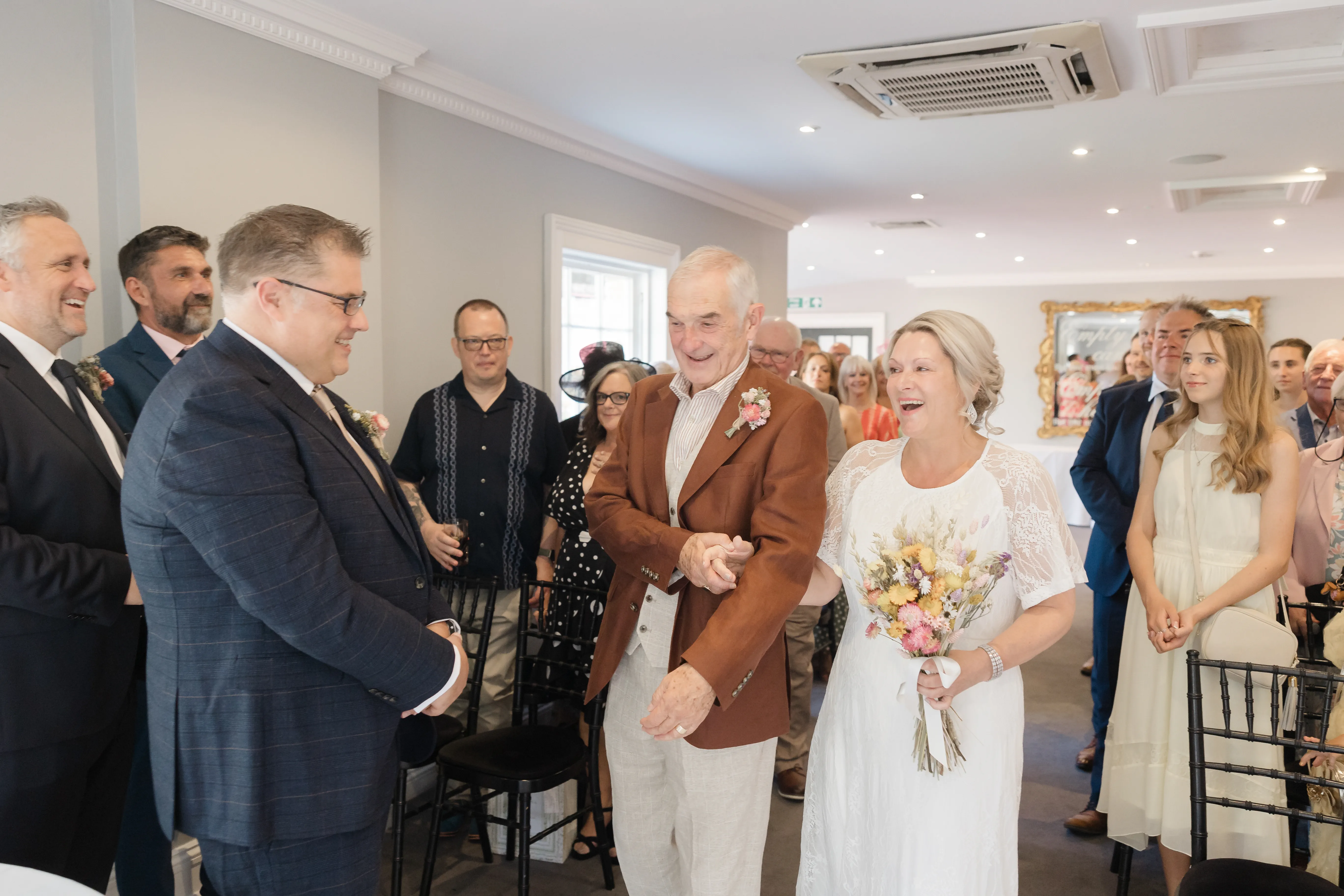 Before the ceremony &mdash; Mel and Simon