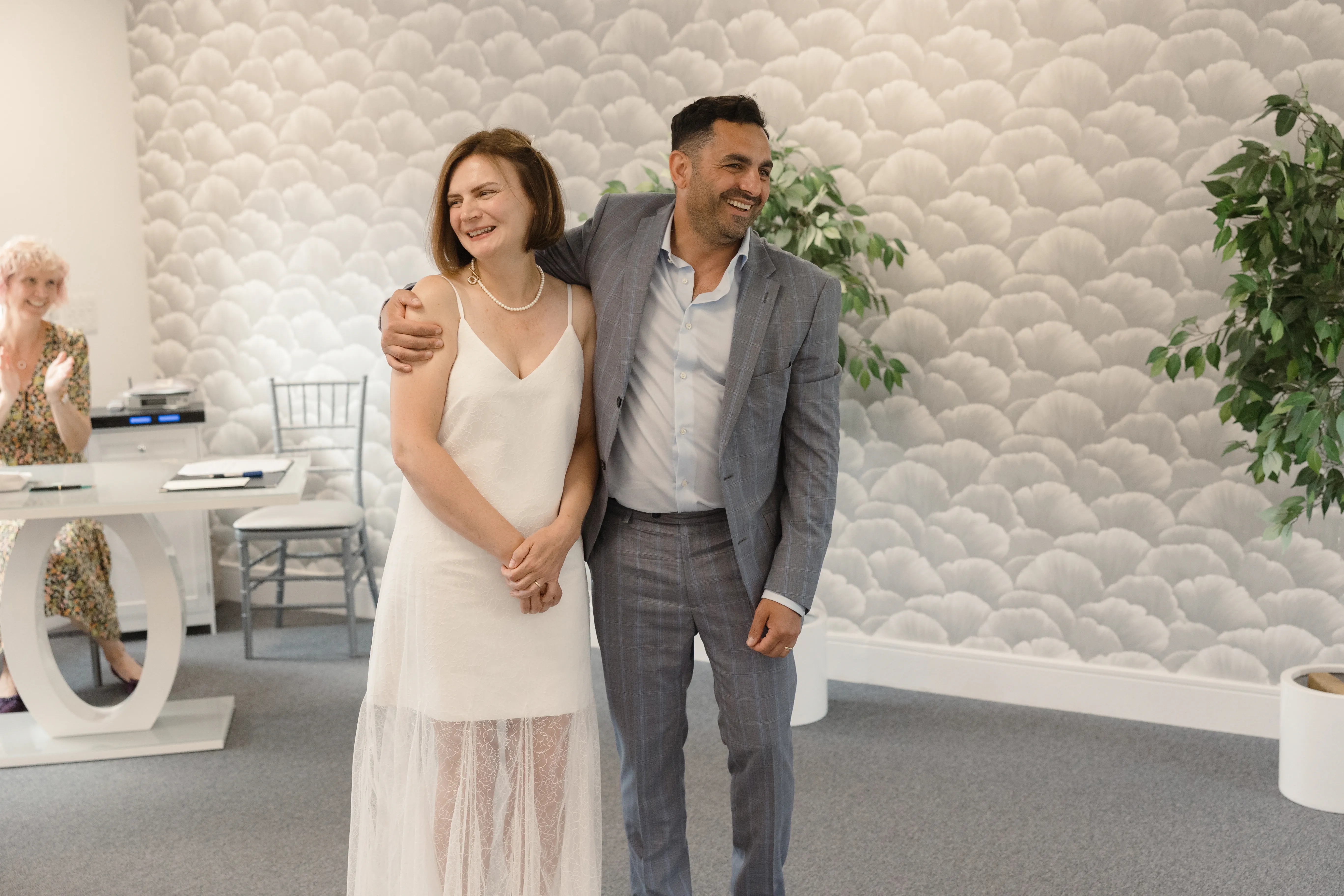 After the ceremony &mdash; Zita and Aurelian